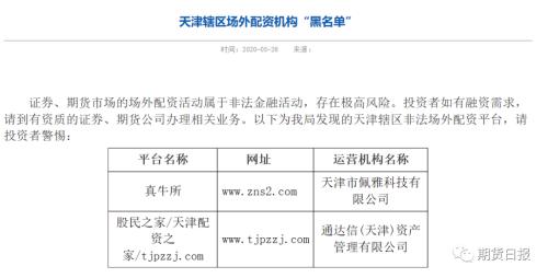 各地证监局黑名单_场外配资风险警示_股票配资流程