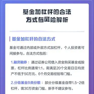 基金加杠杆风险解析_股票杠杆资金_基金加杠杆合法方式